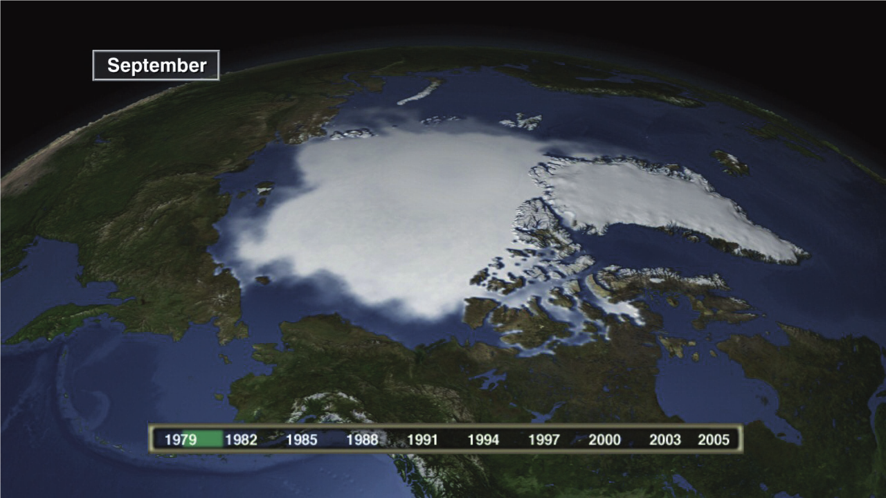  Abbildung 2: Eisdecke der Arktis zwischen 1979-1981