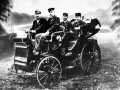 Dobová fotografie automobilu Präsident z roku 1898